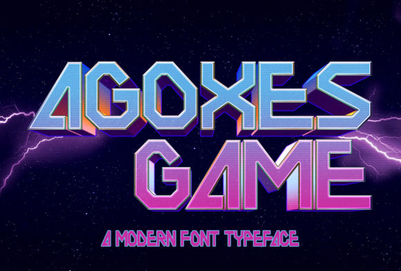Agoxes Game: A Bold Display Font for Web Design