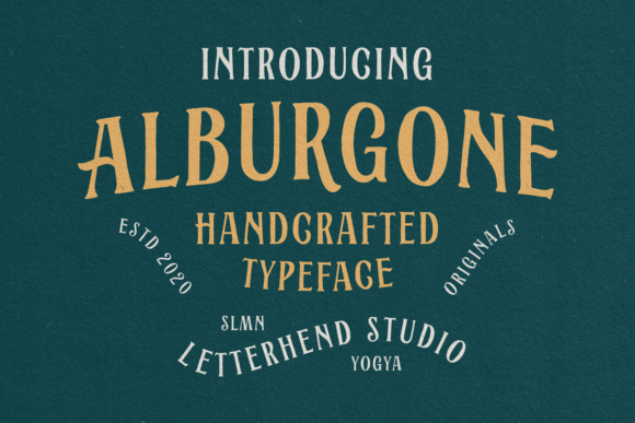 Alburgone: A Vintage Display Font That Elevates Editorial Design