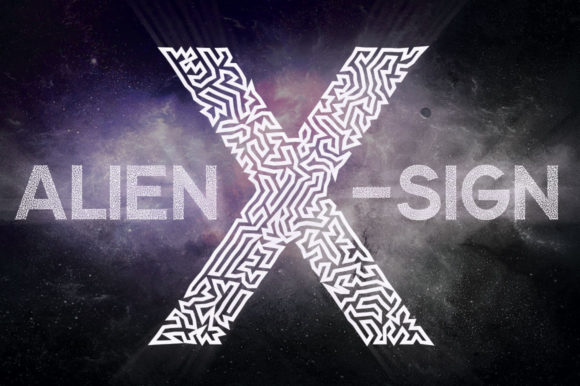 Alien X Sign: A Futuristic Display Font for Bold Digital Branding