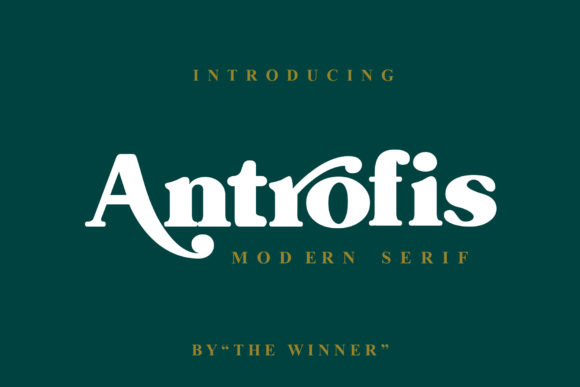 Antrofis: A Bold Display Font for Modern Branding