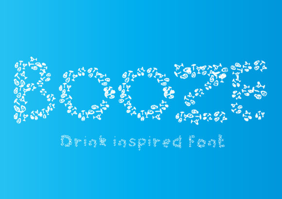 Booze: A Fun Display Font for Crafters and Product Designers