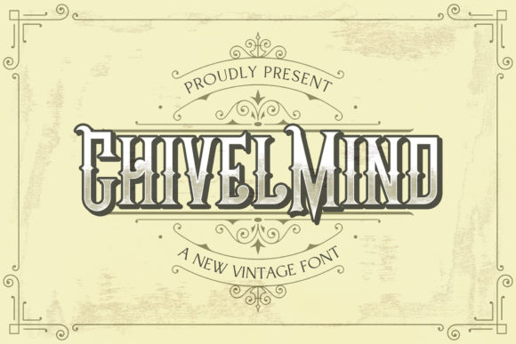 Chivel Mind: A Vintage Display Font for Editorial Design