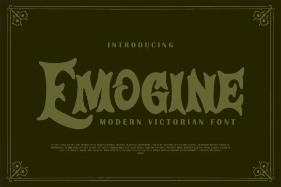 Emogine: A Bold Display Font That Elevates Handmade Product Design