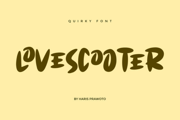 Lovescooter: A Quirky Display Font for Web Design