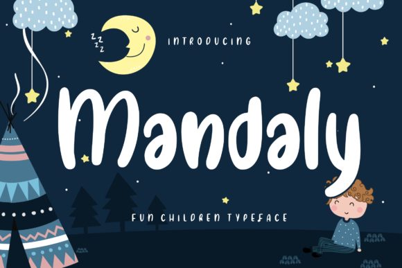 Mandaly: A Colorful Display Font for Business Branding