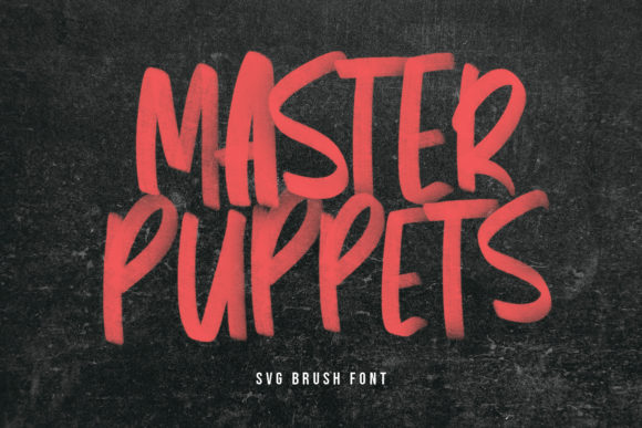 Master Puppets: A Bold Display Font for Branding