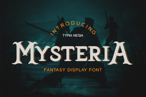 Mysteria: A Vintage Display Font That Elevates Editorial Design