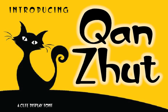 Qan Zhut: A Joyful Display Font for Web Designers and Digital Creators