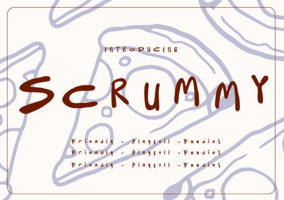 Scrummy: A Quirky Display Font for Web Design
