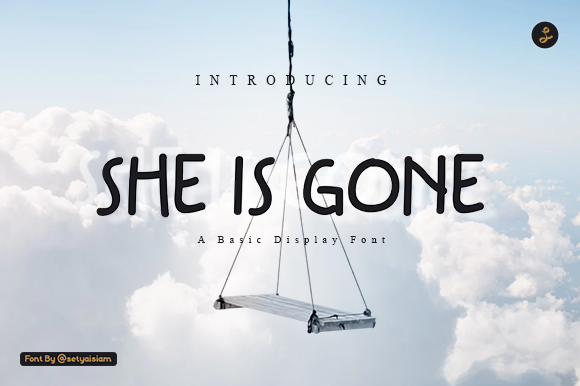 She is Gone: A Modern Display Font for Web Design