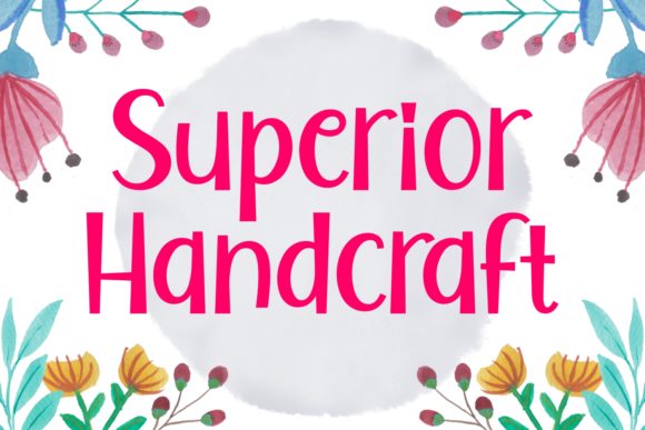 Superior Handcraft: A Vibrant Display Font for Editorial Design