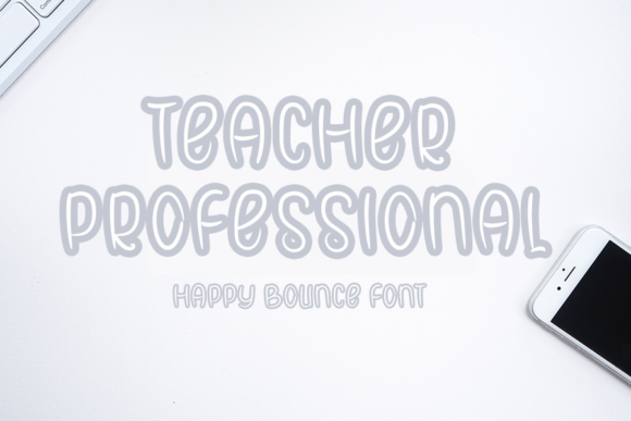 Teacher Professional: A Modern Display Font for Bold Digital Branding