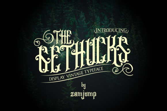The Gethucks: A Vintage Display Font for Bold Marketing Designs