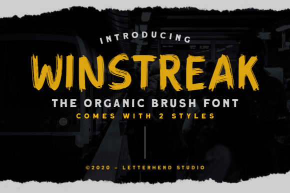Winstreak: A Bold Display Font That Elevates Handmade Product Design